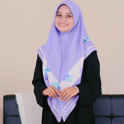 Tudung Bawal Cotton Voile - Lavender